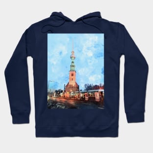 Berlin. St. Mary's Church and TV Tower. Hoodie